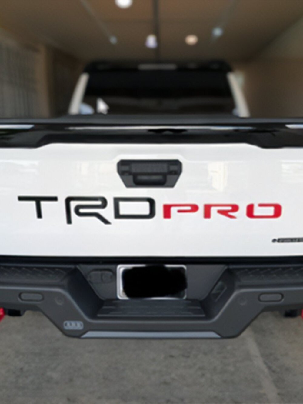 GLOSS BLACK / MATTE RED Tailgate Letters for TACOMA TRD Pro 2022-2025 NOT VINYL